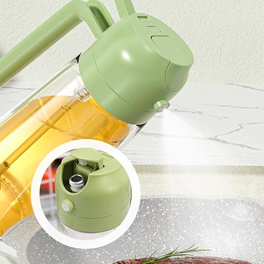 2 In 1 Glass Oil Sprayer And Dispenser | 400 ML