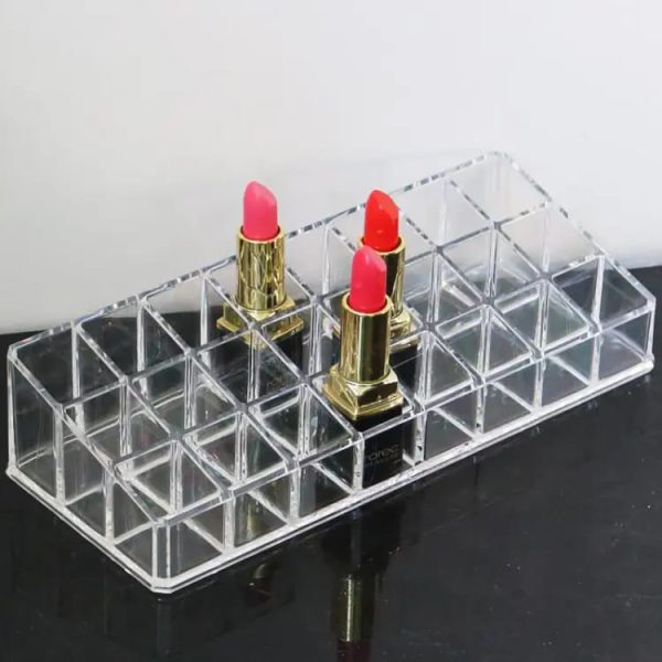 24 Grid Acrylic Lipstick Transparent Storage Box