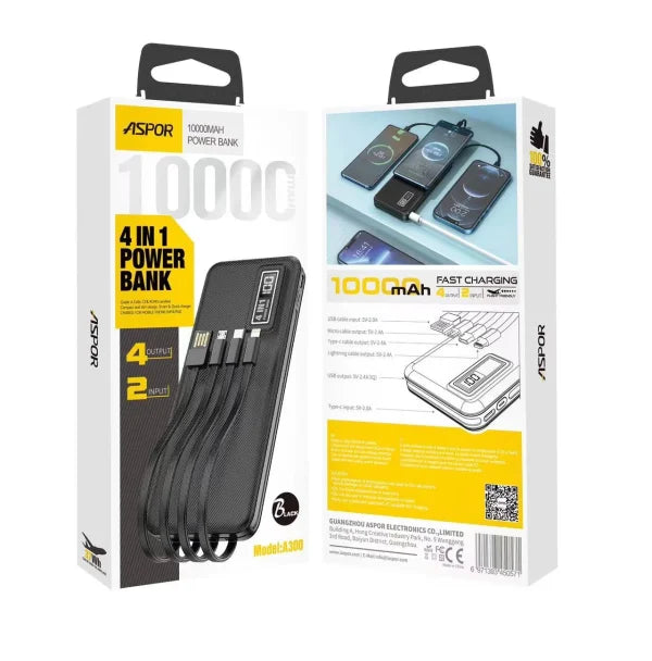 Aspor A300 Power Bank Original 10000mah