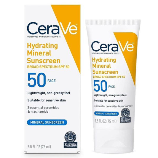 Cerave Hydrating Mineral Sunscreen Spf 50