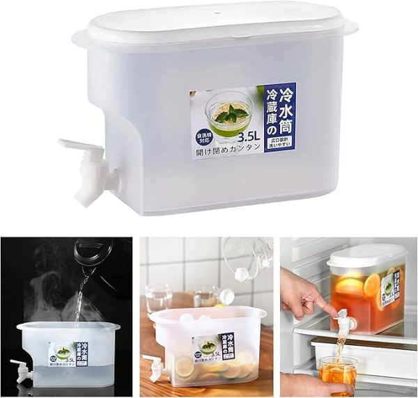 3.5 Litre Cold Kettle With Tap Fridge And Chilled Drink Dispenser