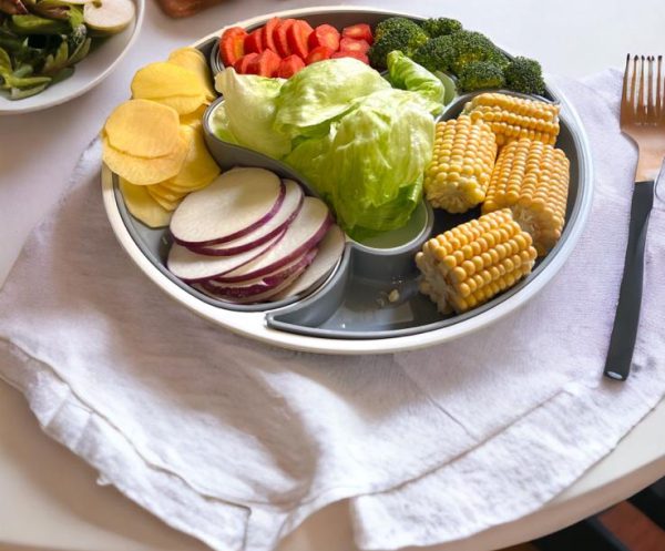 Food Storage Tray Multi-functional 4 Grid Design