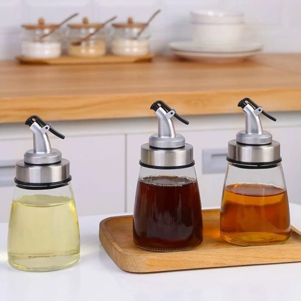 Leak-proof Glass Oil Bottle