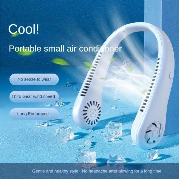 Mini Neck Portable Bladeless Air Cooler | NECK FAN - techzonix